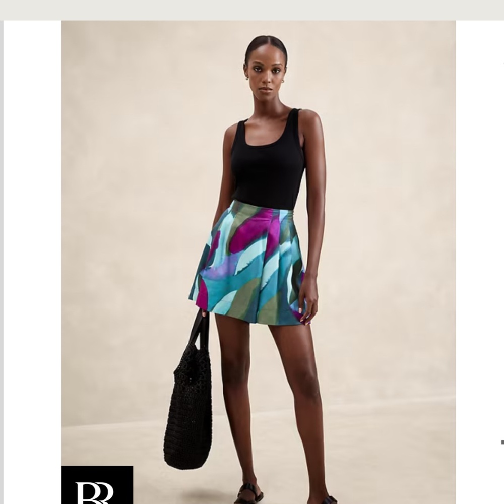 Banana Republic silky skort abd matching top